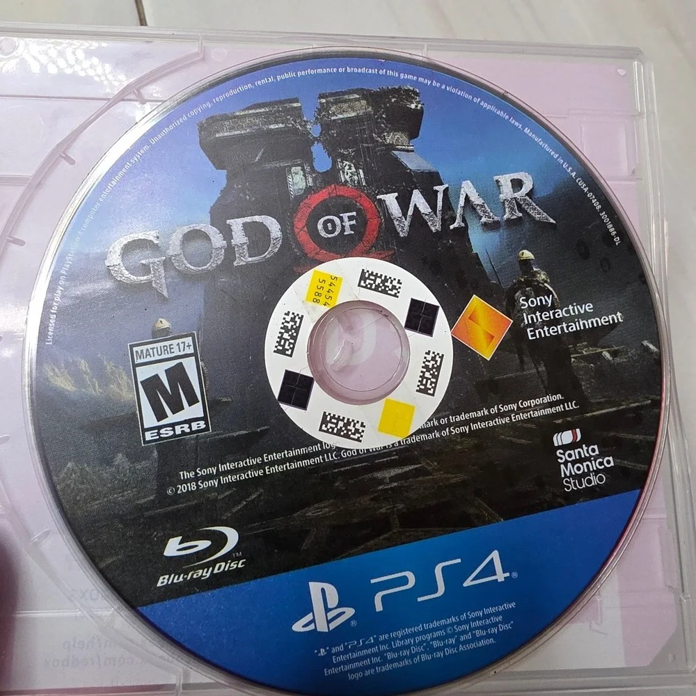 God of War Sony PlayStation 4 PS4 2018 Action Adventure Disc Only CUSA-07408